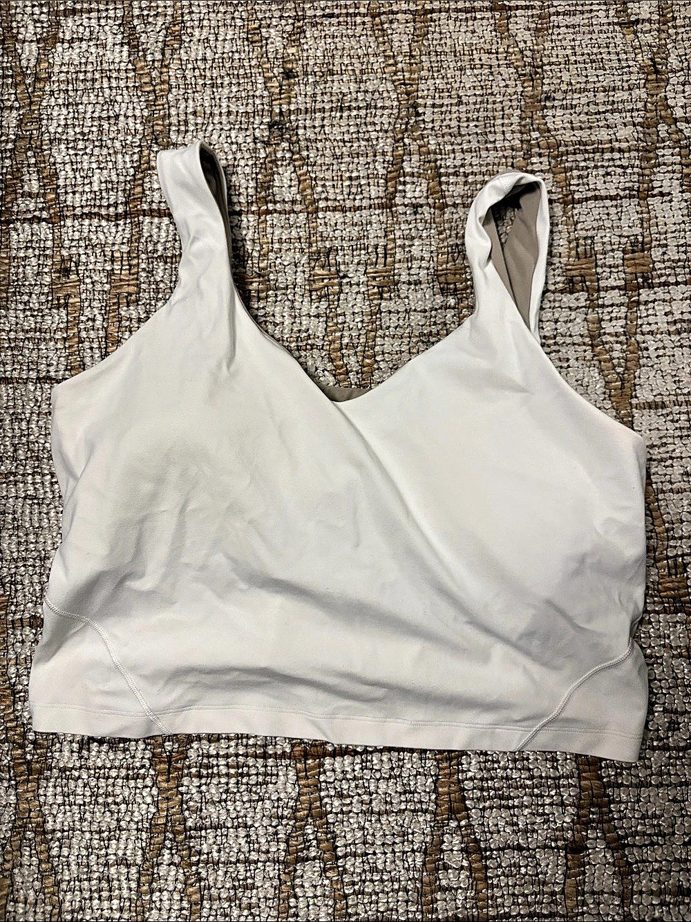 lululemon Align Bra White Athletic Tank Top